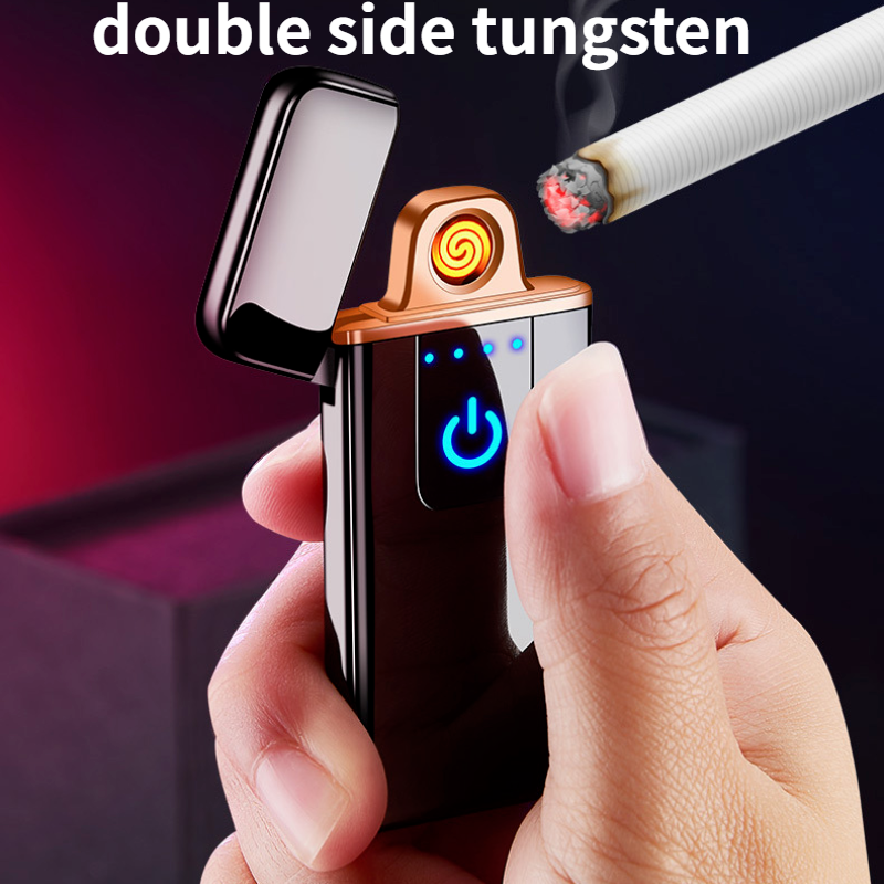 Eectric ighter USB Charging Touch Contro ighter Portabe Windproof ighter ED Power Indicator Cigarette Accessories
Eectric ighter USB Charging Touch Contro ighter Portabe Windproof ighter ED Power Indicator Cigarette Accessories