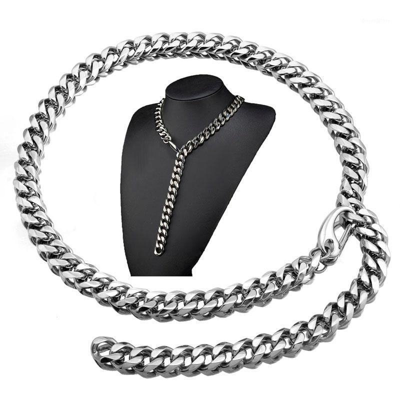 Chains 18-30inch Heavy Miami Cuban Link Chain Adjustable Necklace Choker With Hip Hop Tail 316L Stainless Steel Curb Rapper
Chains 18-30inch Heavy Miami Cuban Link Chain Adjustable Necklace Choker With Hip Hop Tail 316L Stainless Steel Curb Rapper