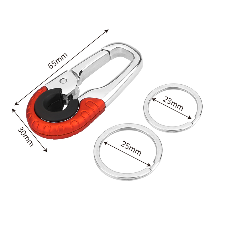 Fashion Car Creative Keychain Key Holder Stainless Steel Keyring Anti-Lost Keys Ring Auto Styling Accessories