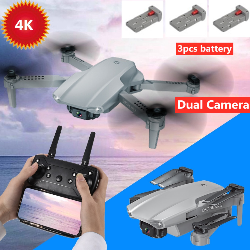 4K Foldable WIFI FPV RC Drone Aerial Photography Altitude Hold Headless Mode RC Drone With 4K Dual HD Camera One Key Return Toy, Black 1080p 1battery
4K Foldable WIFI FPV RC Drone Aerial Photography Altitude Hold Headless Mode RC Drone With 4K Dual HD Camera One Key Return Toy, Black 1080p 1battery