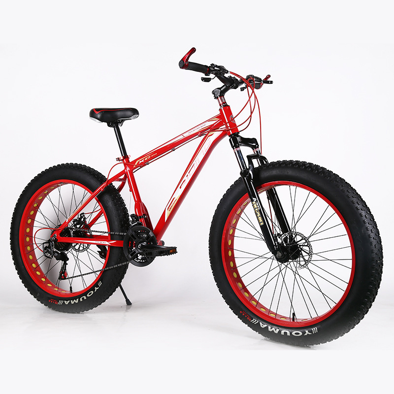 Mountain Bike Beach Bicycle 26 * 4.0 Fat Tire MTB Disc brake Snow mobile plus wide tire shock absorption mountain bike
Mountain Bike Beach Bicycle 26 * 4.0 Fat Tire MTB Disc brake Snow mobile plus wide tire shock absorption mountain bike