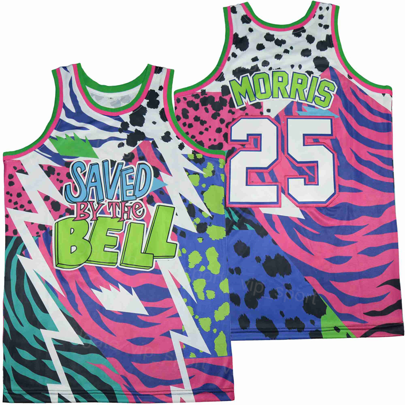 Men TV Movie Basketball 25 Morris Jersey Saved by the Bell Uniform Hip Hop Team Color Camo Breathable For Sport Fans Pure Cotton HipHop Embroidery And Sewing, Purple
Men TV Movie Basketball 25 Morris Jersey Saved by the Bell Uniform Hip Hop Team Color Camo Breathable For Sport Fans Pure Cotton HipHop Embroidery And Sewing, Purple