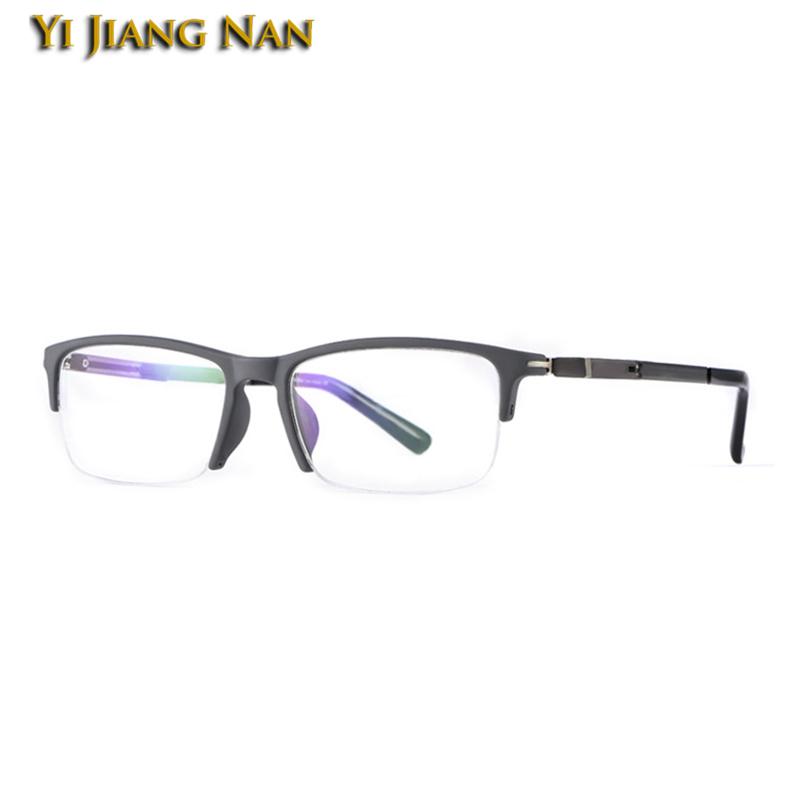Fashion Sunglasses Frames Men TR 90 Gafas Oculos Light Weight Optical Rectangle Half Rim Glasses Frame Prescription Eyeglasses Male Eyewear 
Fashion Sunglasses Frames Men TR 90 Gafas Oculos Light Weight Optical Rectangle Half Rim Glasses Frame Prescription Eyeglasses Male Eyewear