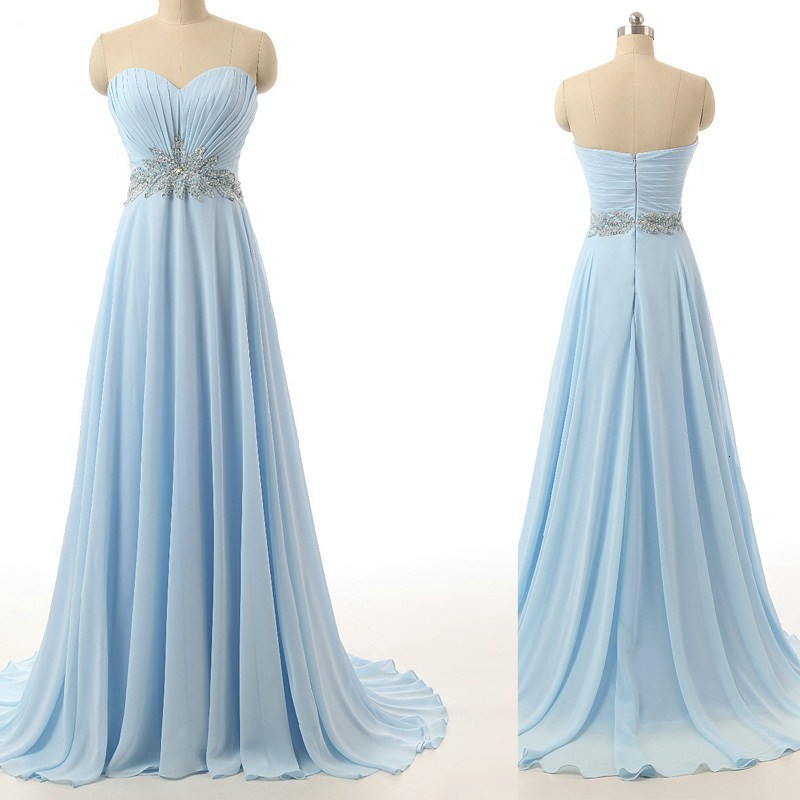 2021 New Sky Blue Long Evening Es Cheap Beaded Crystals Floor Length Chiffon Prom Party Gowns Vestidos De Noiva Bj3j, White 
2021 New Sky Blue Long Evening Es Cheap Beaded Crystals Floor Length Chiffon Prom Party Gowns Vestidos De Noiva Bj3j, White