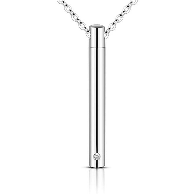 Pendant Necklaces Stainless Steel Keepsake Jewelry Cylinder With Birthstone Crystal Cremation For Ashes Urn Memorial Gifts
Pendant Necklaces Stainless Steel Keepsake Jewelry Cylinder With Birthstone Crystal Cremation For Ashes Urn Memorial Gifts
