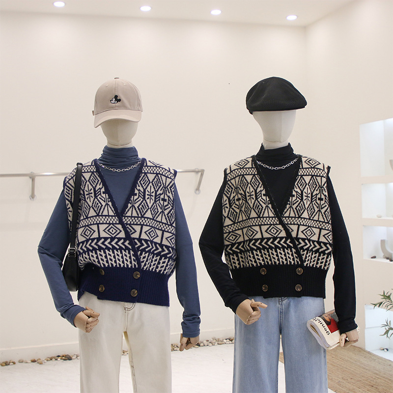2021 Geometry Knitted Sleeveless Retro Britain Style Reducing Loose Cardigan Wearing Western Vest Sweater Autumn Ufcu, White
2021 Geometry Knitted Sleeveless Retro Britain Style Reducing Loose Cardigan Wearing Western Vest Sweater Autumn Ufcu, White