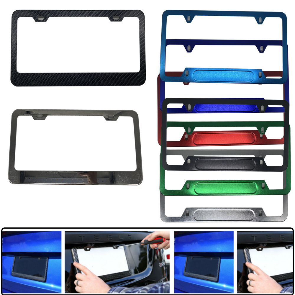 Universal Aluminum Lightweight License Plate Frame US type от DHgate WW