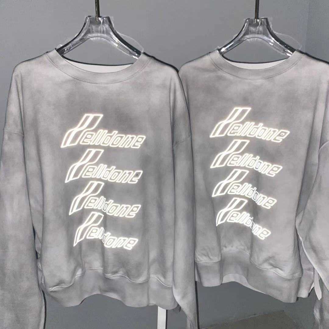 20 new winter weldone3m reflective bullet screen sweater 3D three-dimensional tie dyeing used loose round neck long sleeve women, Light gray
20 new winter weldone3m reflective bullet screen sweater 3D three-dimensional tie dyeing used loose round neck long sleeve women, Light gray