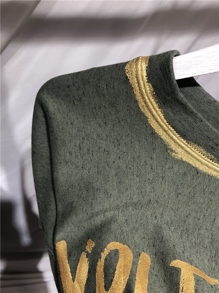 Women's Graffiti Letters Print Sweatshirts Loose Slit Long Sleeve O-neck Autumn Fashion Tops Female Pullover 201208