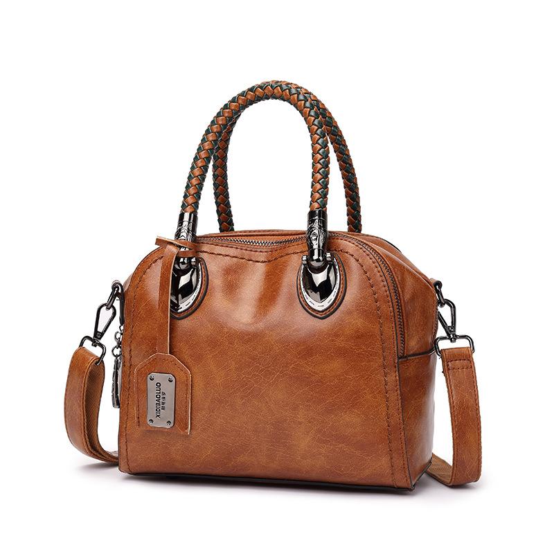 2021 New Oil Wax Leather Hit Color Handbag women Large Capacity Retro Shoulder crossbody Bag Fashion Female Bag Luxury Designer, Purple
2021 New Oil Wax Leather Hit Color Handbag women Large Capacity Retro Shoulder crossbody Bag Fashion Female Bag Luxury Designer, Purple