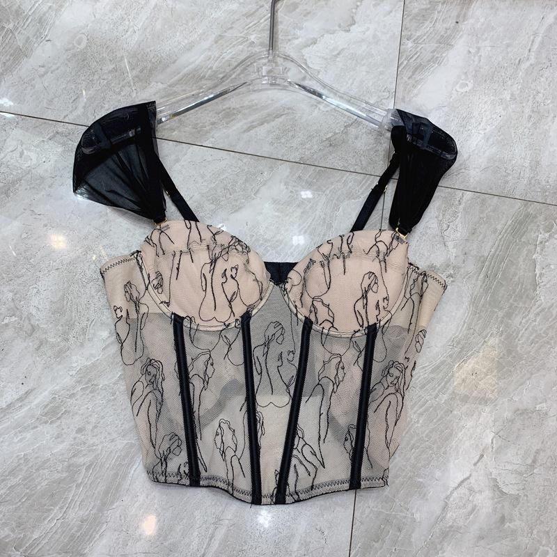 Women's Tanks & Camis 2021 Spring Arrivals Sleeveless Mesh Strap Embroidery Tank Tops Women Camisole Y948, Black
Women's Tanks & Camis 2021 Spring Arrivals Sleeveless Mesh Strap Embroidery Tank Tops Women Camisole Y948, Black