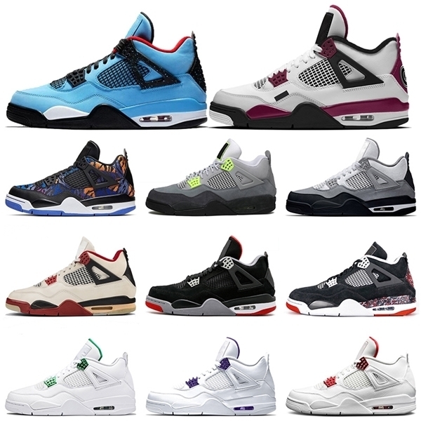 l 4 PSGs 4s Travis Scotts Jumpman 4 womens Mens Basketball Shoes Retro RUSH VIOLET Neon Red Metallic Sneakers size 13VAT6
l 4 PSGs 4s Travis Scotts Jumpman 4 womens Mens Basketball Shoes Retro RUSH VIOLET Neon Red Metallic Sneakers size 13VAT6