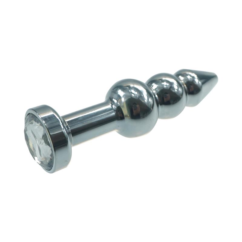 Sex Toys For Couples Length 113mm Metal Beads Anal BuPlug Jewel Fetish Bum Women Men