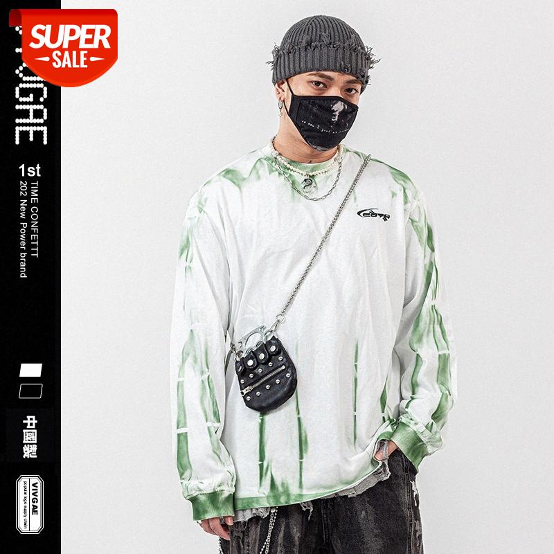 VivGae sub-forced retro street tie-dye old graffiti long-sleeved loose bottoming shirt T-shirt #J32X, Black
VivGae sub-forced retro street tie-dye old graffiti long-sleeved loose bottoming shirt T-shirt #J32X, Black