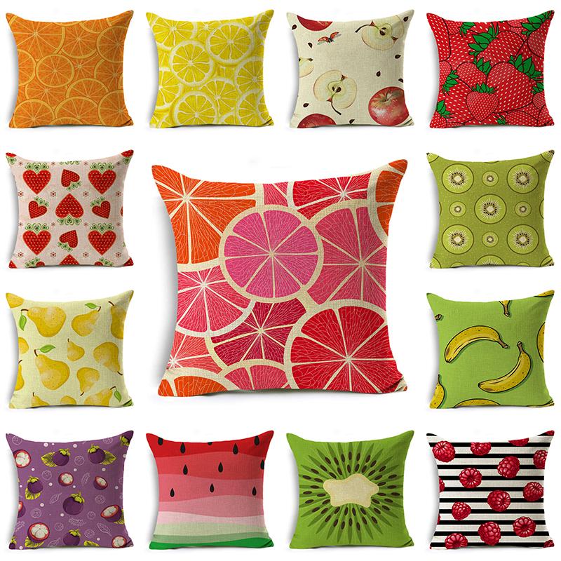 WZH Colorful Fruit Cushion Cover 45x45cm Linen Decorative Pillow Cover Sofa Bed Pillow Case
WZH Colorful Fruit Cushion Cover 45x45cm Linen Decorative Pillow Cover Sofa Bed Pillow Case
