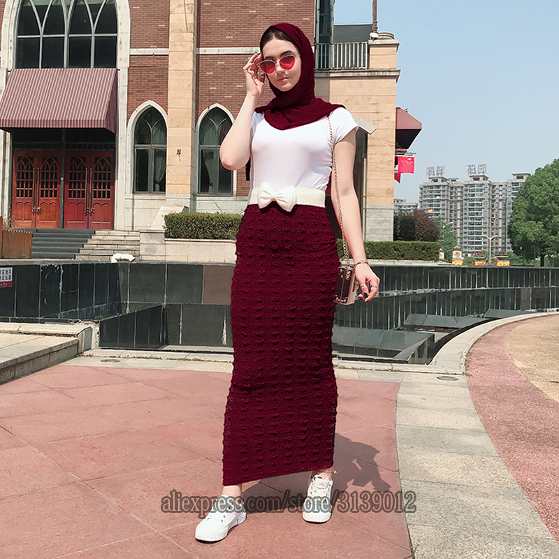 faldas mujer moda 2021 winter abaya muslim high waist bodycon maxi pencil long skirt jupe longue femme skirts womens clothingplus size cloth, Red
faldas mujer moda 2021 winter abaya muslim high waist bodycon maxi pencil long skirt jupe longue femme skirts womens clothingplus size cloth, Red