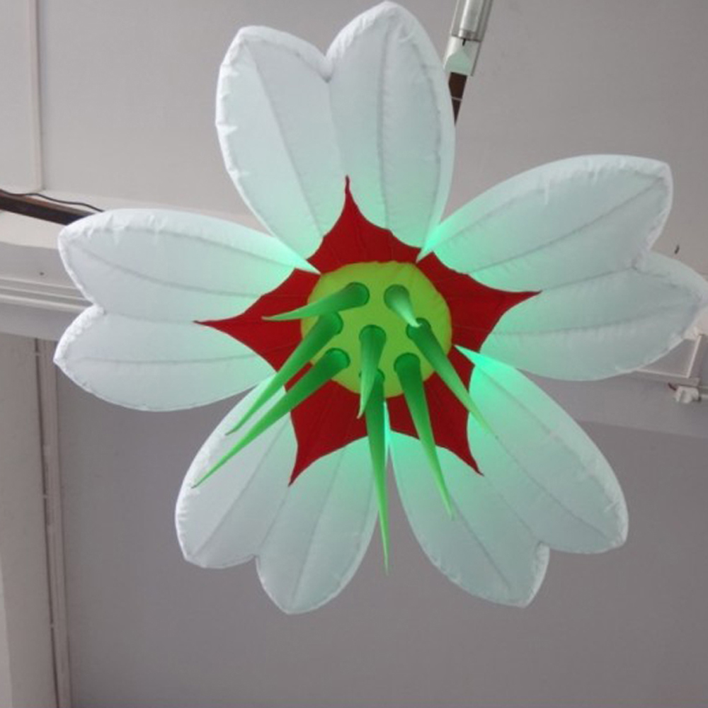 3pcs/pack 1.5m hanging advertising led inflatable flower decorations for wedding events stage party