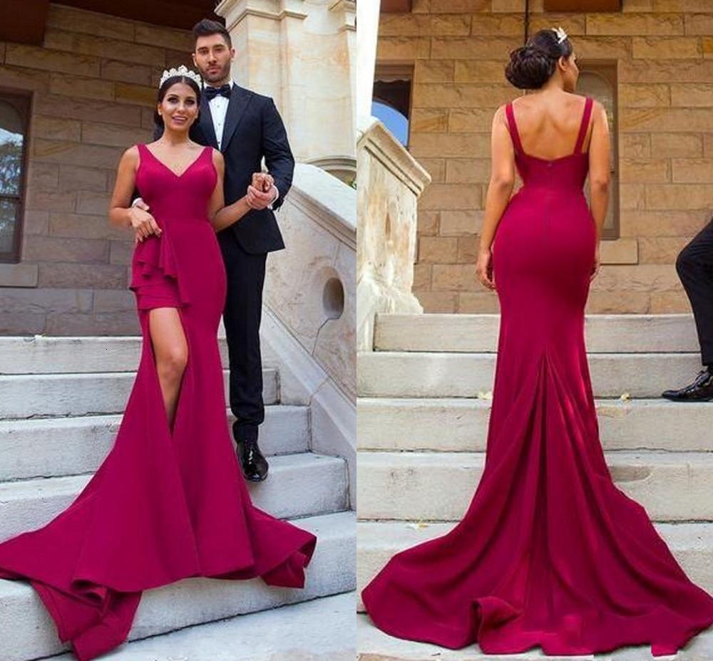 2021 New Hot Burgundy Sweep Train Arabic Evening Es Party Occasion Gowns Front Spit Sexy v Neck Vestidos Mermaid Prom 3ht8, White
2021 New Hot Burgundy Sweep Train Arabic Evening Es Party Occasion Gowns Front Spit Sexy v Neck Vestidos Mermaid Prom 3ht8, White