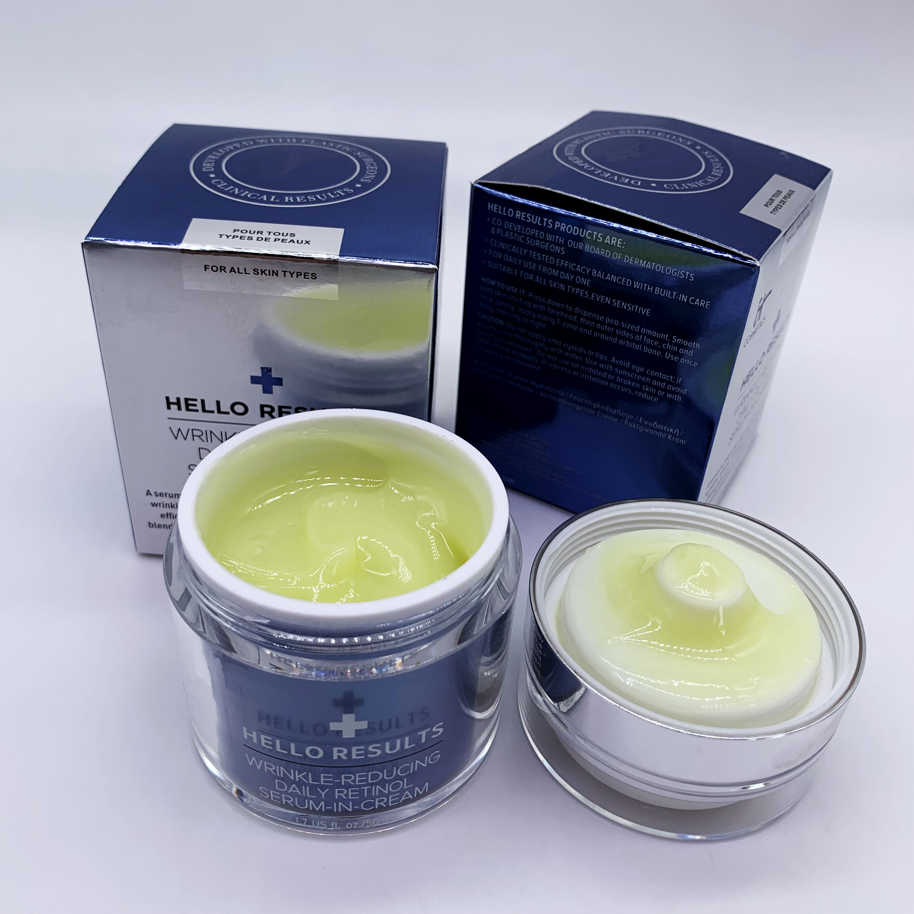 Face Cream Hello Results Daily Retinol Serum in Cream Makeup Wrinkle Reducing Younger Looking Skin Firming & Anti Aging Cosmetics
Face Cream Hello Results Daily Retinol Serum in Cream Makeup Wrinkle Reducing Younger Looking Skin Firming & Anti Aging Cosmetics