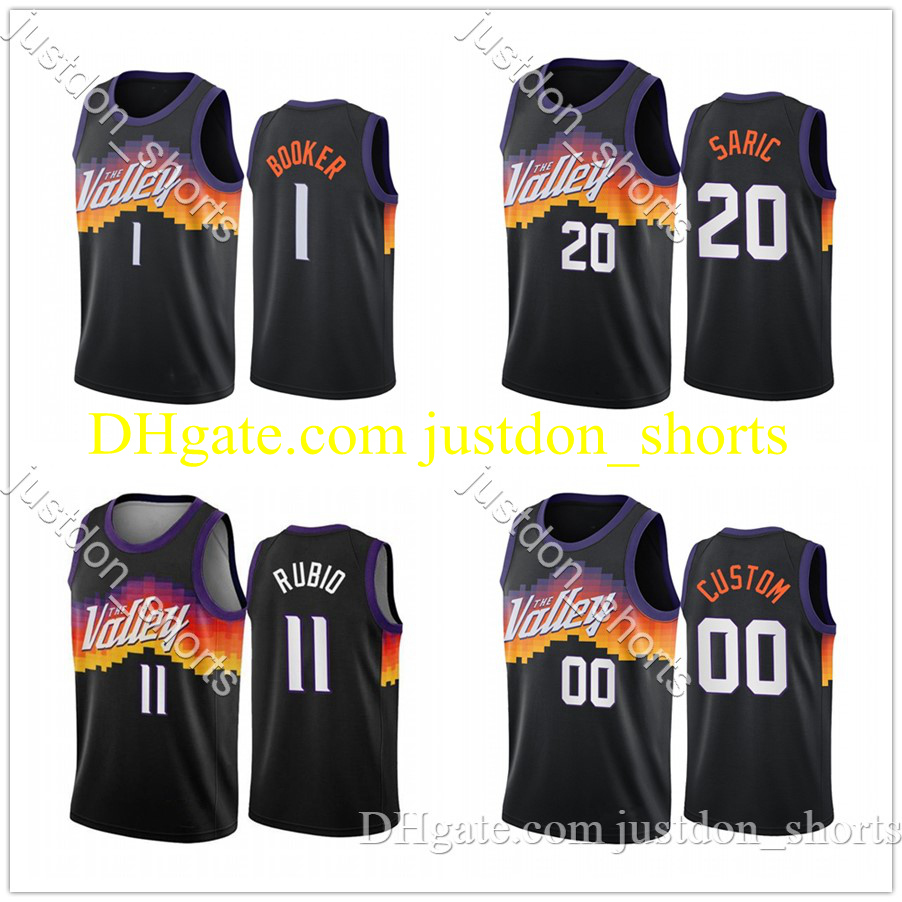 MEN Devin Booker Mikal Bridges Deandre Ayton Black City The Valley 2020 21 Basketball Jersey Shirts, Black;red 
MEN Devin Booker Mikal Bridges Deandre Ayton Black City The Valley 2020 21 Basketball Jersey Shirts, Black;red