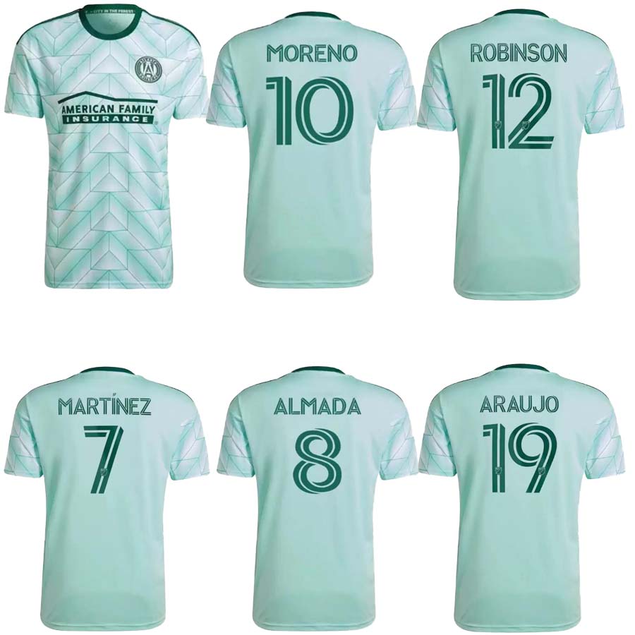 2022 2023 Atlanta United FC MLS Soccer Jersey MARTINEZ ALMADA MORENO 22 23 Away Mint Forest Kit Men Football Shirt Uniform ARAUJO SOSA IBARRA DAMM MULRANEY LOPEZ, Green
2022 2023 Atlanta United FC MLS Soccer Jersey MARTINEZ ALMADA MORENO 22 23 Away Mint Forest Kit Men Football Shirt Uniform ARAUJO SOSA IBARRA DAMM MULRANEY LOPEZ, Green