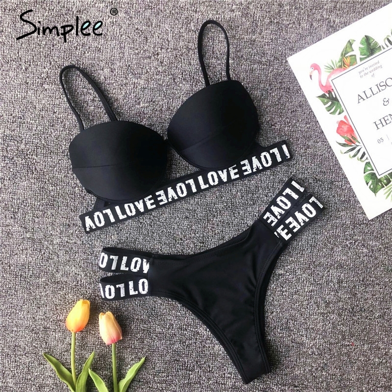 Neon string bikinis mujer Push up swimsuit female Sexy swimwear women bathing suit Green bathers Summer beach wear 210305