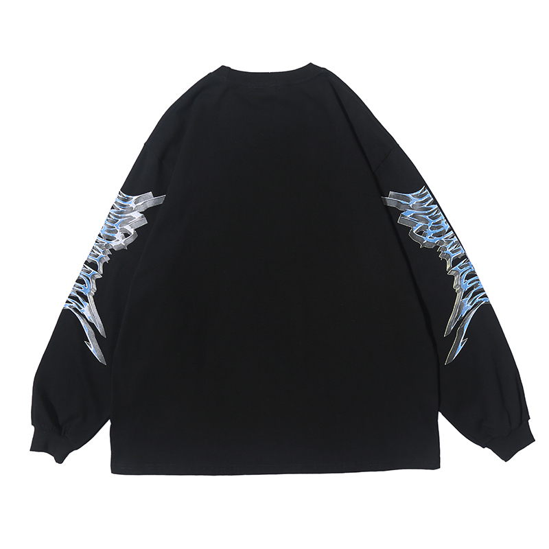Aolamegs Sweatshirt Men Cute Printed Men Pullover Casual Style Ancient Culture Painting O-neck Baggy All-match Cozy Streetwear 201114