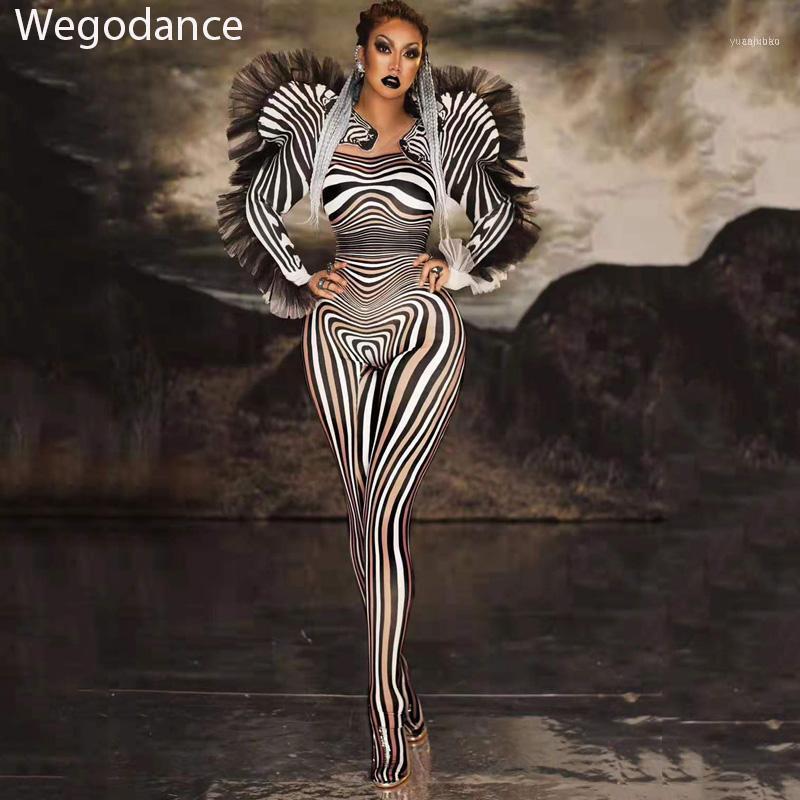 Women's Jumpsuits & Rompers Zebra Pattern Jumpsuit Women Singer Sexy Stage Outfit Bar Dance Cosplay Bodysuit Costume Prom Model Show Clot, Black
Women's Jumpsuits & Rompers Zebra Pattern Jumpsuit Women Singer Sexy Stage Outfit Bar Dance Cosplay Bodysuit Costume Prom Model Show Clot, Black