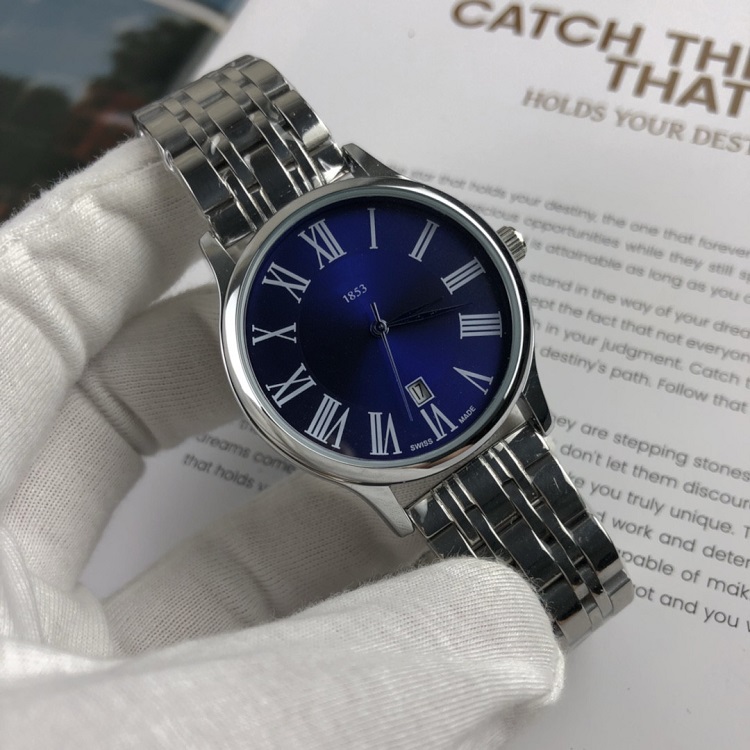 2021 New high quality luxury mens watches Three stitches Quartz Watch designer watches TS 1853 Brand steel strap mens fashion accessories, Slivery;brown
2021 New high quality luxury mens watches Three stitches Quartz Watch designer watches TS 1853 Brand steel strap mens fashion accessories, Slivery;brown