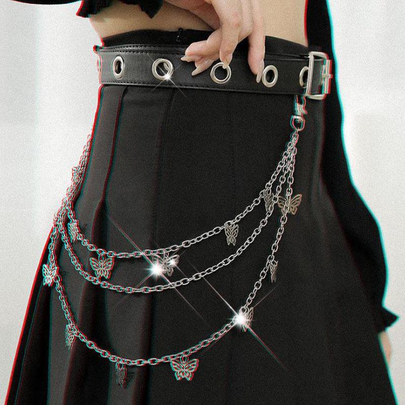 Keychains Pants Chain Punk Street Butterfly Belt Keychain Jeans HipHop Waist Chains Multi Layer Hook Trousers Jewelry
Keychains Pants Chain Punk Street Butterfly Belt Keychain Jeans HipHop Waist Chains Multi Layer Hook Trousers Jewelry