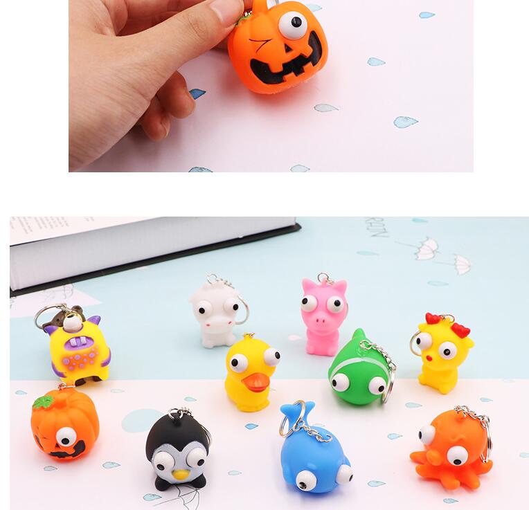 Decompression toy keychain cartoon animal squeeze anti-stress toy blasting eye doll
Decompression toy keychain cartoon animal squeeze anti-stress toy blasting eye doll