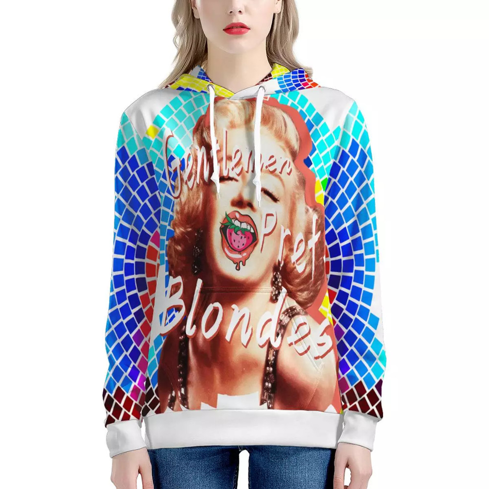 WHEREISART Poppy Nordic Flower Pattern Women Hoddies Long Sleeved Harajuku Large Size Women Hoodies Sweatshirts Fashion Clothing 201112