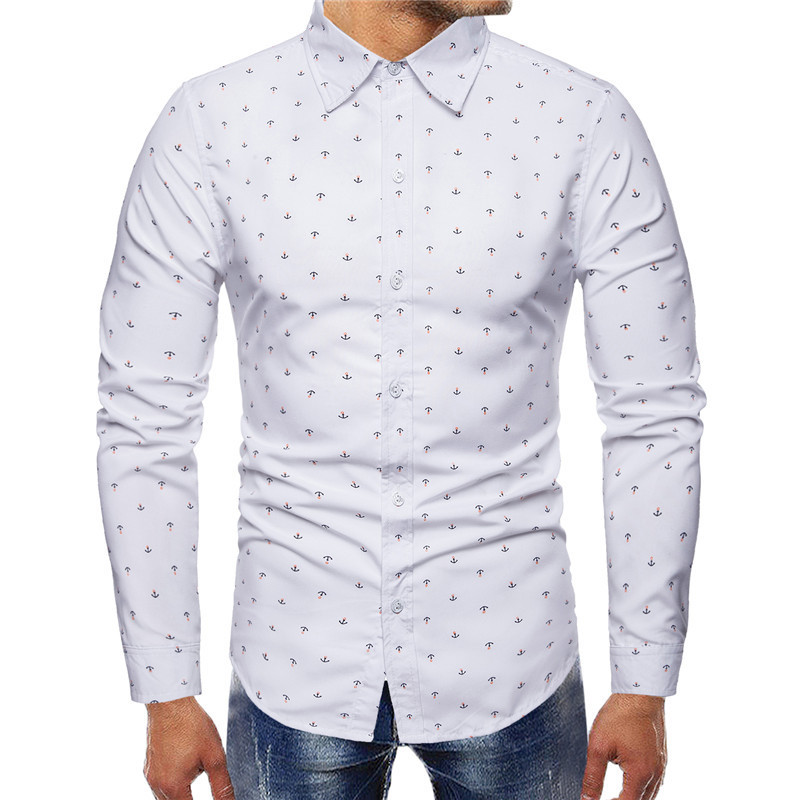 2021 Spring New Men Vintage Oversized White Fashion Anchor Print Turn-down Collar Long Sleeve Shirts Hawaiian Shirt Ul13, Red wine
2021 Spring New Men Vintage Oversized White Fashion Anchor Print Turn-down Collar Long Sleeve Shirts Hawaiian Shirt Ul13, Red wine