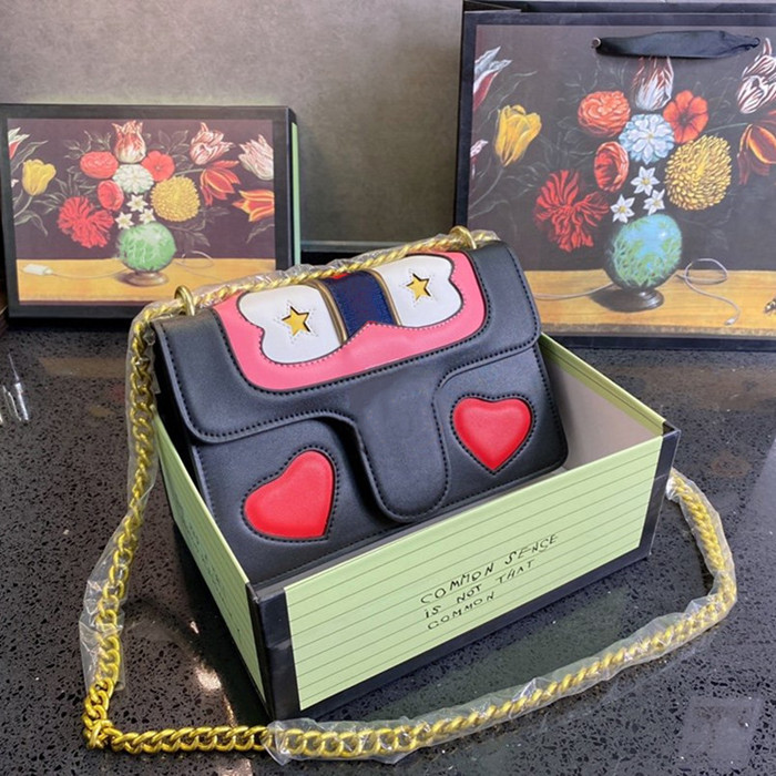 Fashion Marmont Satchel Bag Love heart Pattern Shoulder Bags Leather Crossbody Chain Pocket Lady Classic Style Tote Handbags 24CM, Gift
Fashion Marmont Satchel Bag Love heart Pattern Shoulder Bags Leather Crossbody Chain Pocket Lady Classic Style Tote Handbags 24CM, Gift