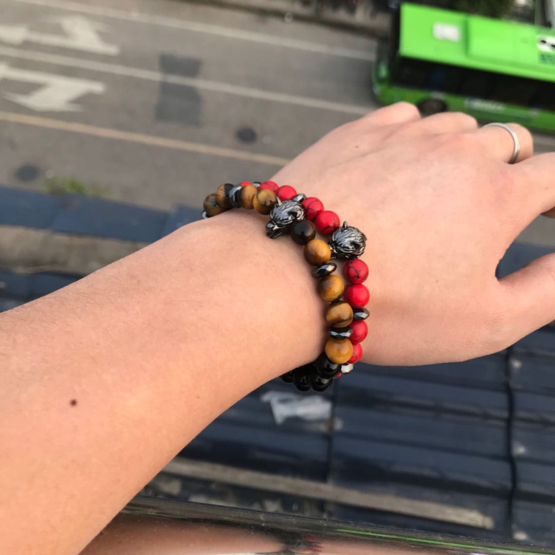 Tiger eye beads bracelet wolf bracelets for women stone pulseras pulseira jewellery bileklik moda masculina mens braclets, Black
Tiger eye beads bracelet wolf bracelets for women stone pulseras pulseira jewellery bileklik moda masculina mens braclets, Black