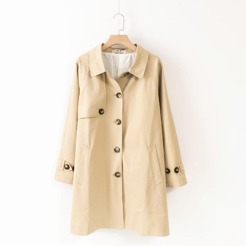 Women's Trench Coats Spring And Autumn Style Korean Casual Temperament British Chest Button Mid-length Windbreaker Jacket, Tan;black
Women's Trench Coats Spring And Autumn Style Korean Casual Temperament British Chest Button Mid-length Windbreaker Jacket, Tan;black