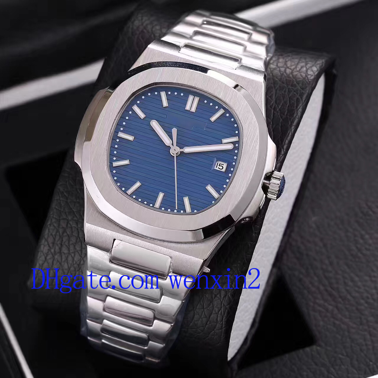Deluxe Movement Engraved Mens watch 40mm Automatic Mechanical Stainless Steel Transparent Back Blue Dial Men watches Sports Wristwatches, 01
Deluxe Movement Engraved Mens watch 40mm Automatic Mechanical Stainless Steel Transparent Back Blue Dial Men watches Sports Wristwatches, 01