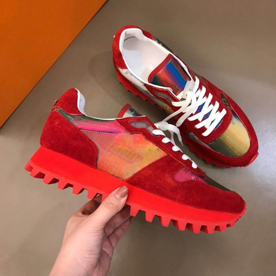 The latest blue lace-up stitching men's shoes, elegant high-quality lace-up sports casual shoes, red colorful 5D chameleon men's shoes Size: 
The latest blue lace-up stitching men's shoes, elegant high-quality lace-up sports casual shoes, red colorful 5D chameleon men's shoes Size: