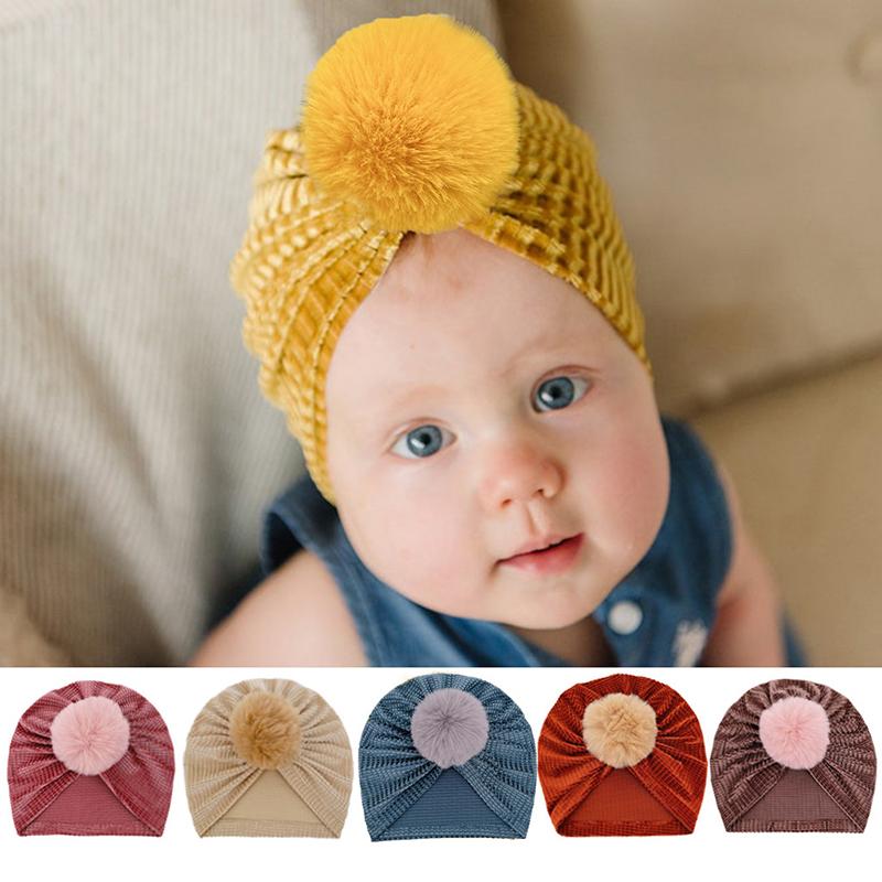 Caps & Hats Golden Velvet Big Pompom Baby Hat Turban Soft Solid Color Infant Toddler Beanies Cap Autumn Winter Warm Kids Girl Boy Head Wrap, Yellow
Caps & Hats Golden Velvet Big Pompom Baby Hat Turban Soft Solid Color Infant Toddler Beanies Cap Autumn Winter Warm Kids Girl Boy Head Wrap, Yellow