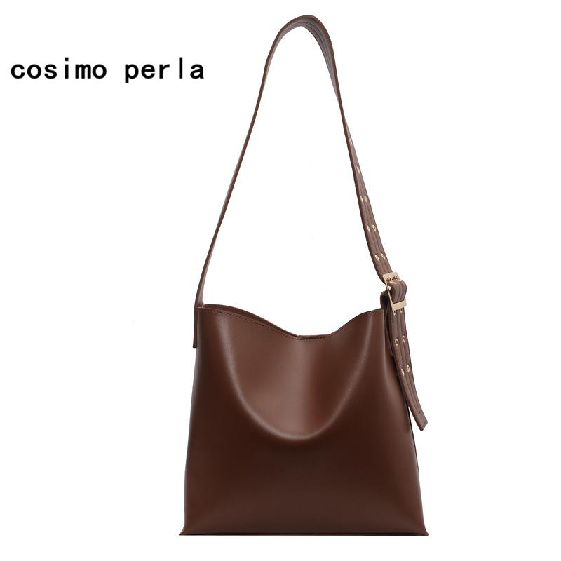 Vintage Fashion Rivet Wide Shoulder Strap Bucket Handbags for Women 2021 Large PU Leather Composite Bag Set Black Crossbody Bag, Coffee
Vintage Fashion Rivet Wide Shoulder Strap Bucket Handbags for Women 2021 Large PU Leather Composite Bag Set Black Crossbody Bag, Coffee