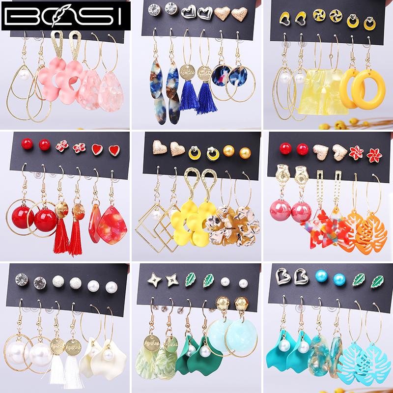 Dangle & Chandelier BOSI Red Stud Set Earrings Fashion Jewelry Long For Women Minimalist Drop Acrylic Boho Earring Simple, Silver
Dangle & Chandelier BOSI Red Stud Set Earrings Fashion Jewelry Long For Women Minimalist Drop Acrylic Boho Earring Simple, Silver