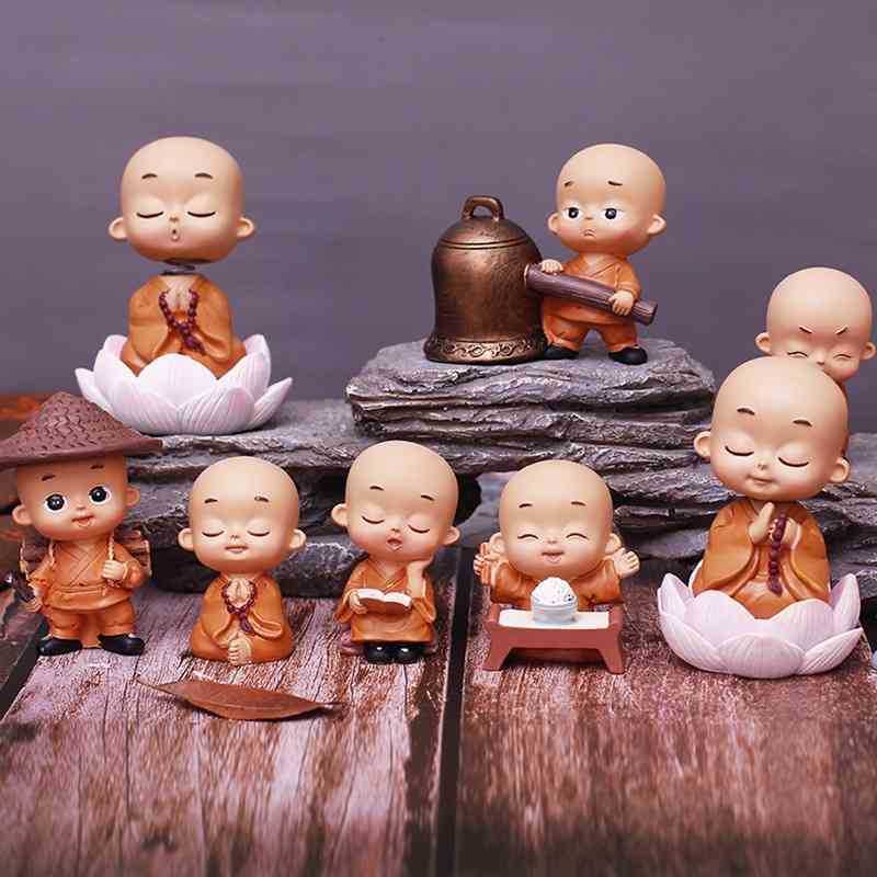 Zen four no monk living room study Buddha little Maitreya Figure New Chinese home decoration
Zen four no monk living room study Buddha little Maitreya Figure New Chinese home decoration