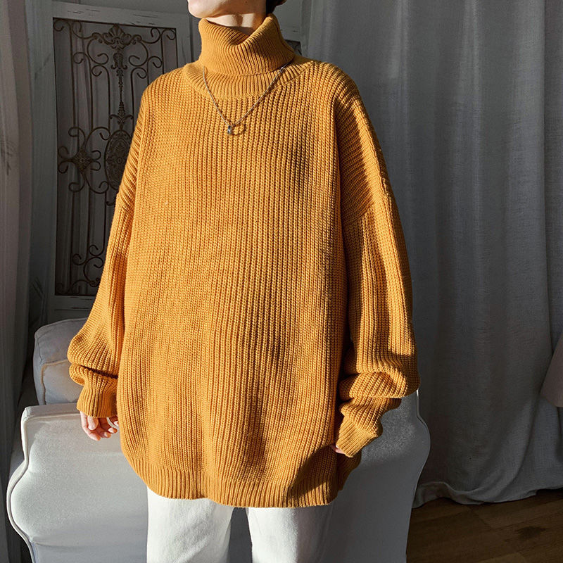 2021 New Solid Color Turtleneck Sweater Men's Warm Fashion Casual Winter Knitted Pullover Men Loose Korean Sweaters Mens Clothes M-2xl Qvy3, White
2021 New Solid Color Turtleneck Sweater Men's Warm Fashion Casual Winter Knitted Pullover Men Loose Korean Sweaters Mens Clothes M-2xl Qvy3, White