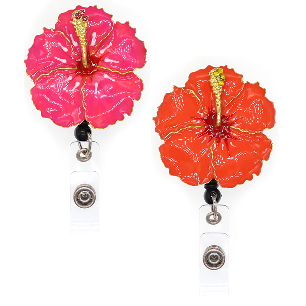 Key Rings New Arrival Fashion Jewelry Enamel Hawaiian Hibiscus Flower ID Badge Reel Name Card Holder
Key Rings New Arrival Fashion Jewelry Enamel Hawaiian Hibiscus Flower ID Badge Reel Name Card Holder