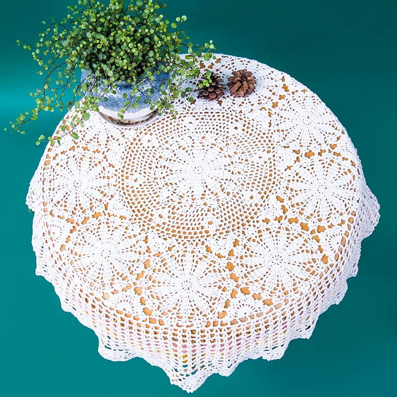 Handmade Crochet Lace Round Tablecloth Vintage Pastoral Hollow Floral Doily Table Cover home banquet outdoor wedding decor, 80cm
Handmade Crochet Lace Round Tablecloth Vintage Pastoral Hollow Floral Doily Table Cover home banquet outdoor wedding decor, 80cm
