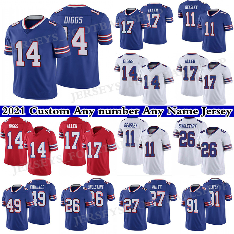 14 Stefon Diggs 17 Josh Allen Football Jersey 11 Cole Beasley BuffaloÂBillsÂDevin Singletary 27 Tre'Davious White 2021 Custom Any numbe, Black;red
14 Stefon Diggs 17 Josh Allen Football Jersey 11 Cole Beasley BuffaloÂBillsÂDevin Singletary 27 Tre'Davious White 2021 Custom Any numbe, Black;red