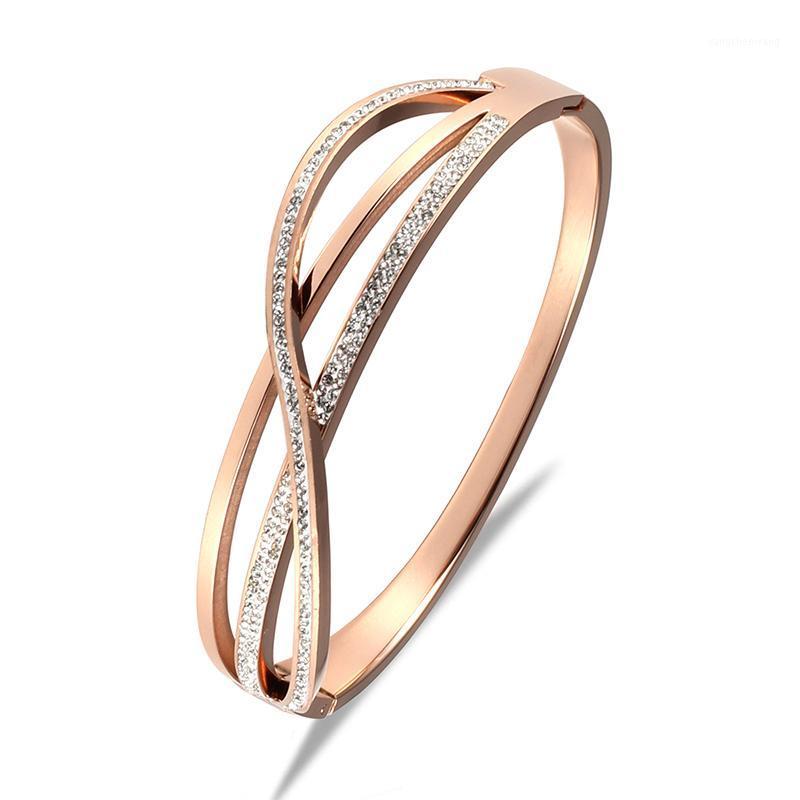 Arrival 316 Stainless Steel Rose Gold Crystals Spring Bangle Bracelets Nickel Free Jewelry For Women Lover Gift
Arrival 316 Stainless Steel Rose Gold Crystals Spring Bangle Bracelets Nickel Free Jewelry For Women Lover Gift