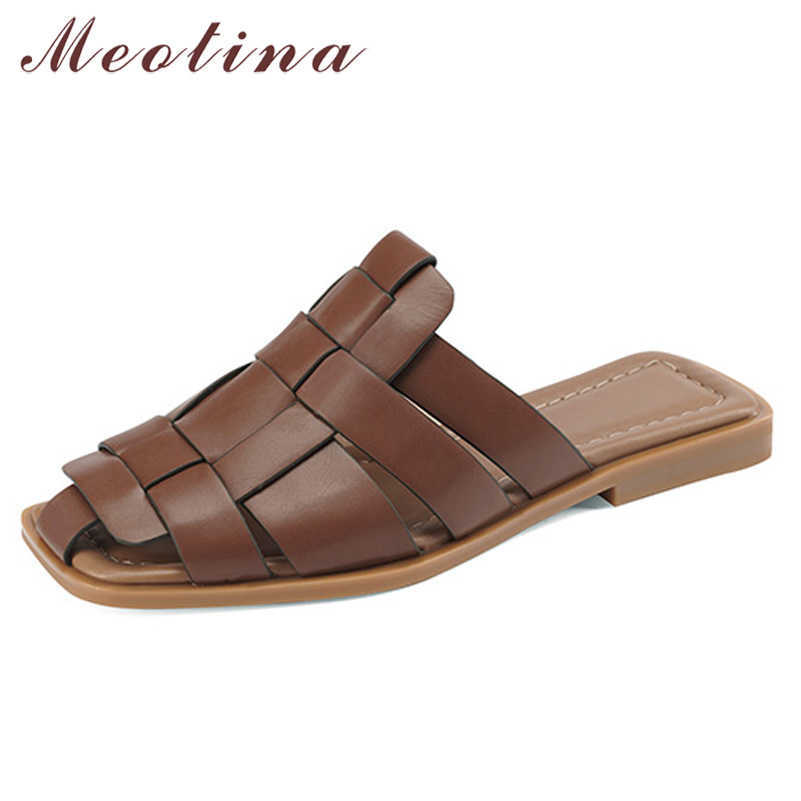 Meotina Women Gladiator Slippers Shoes Flat Sandals Square Toe Ladies Footwear Summer Brown Green Fashion Shoes Size 34-40 210608, Beige
Meotina Women Gladiator Slippers Shoes Flat Sandals Square Toe Ladies Footwear Summer Brown Green Fashion Shoes Size 34-40 210608, Beige