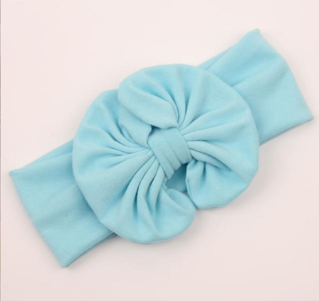 2021 New Cotton blend Baby Headwrap girl hair Big Bow Bunny Ears head band Strech Knot Headband Fashion Hairband