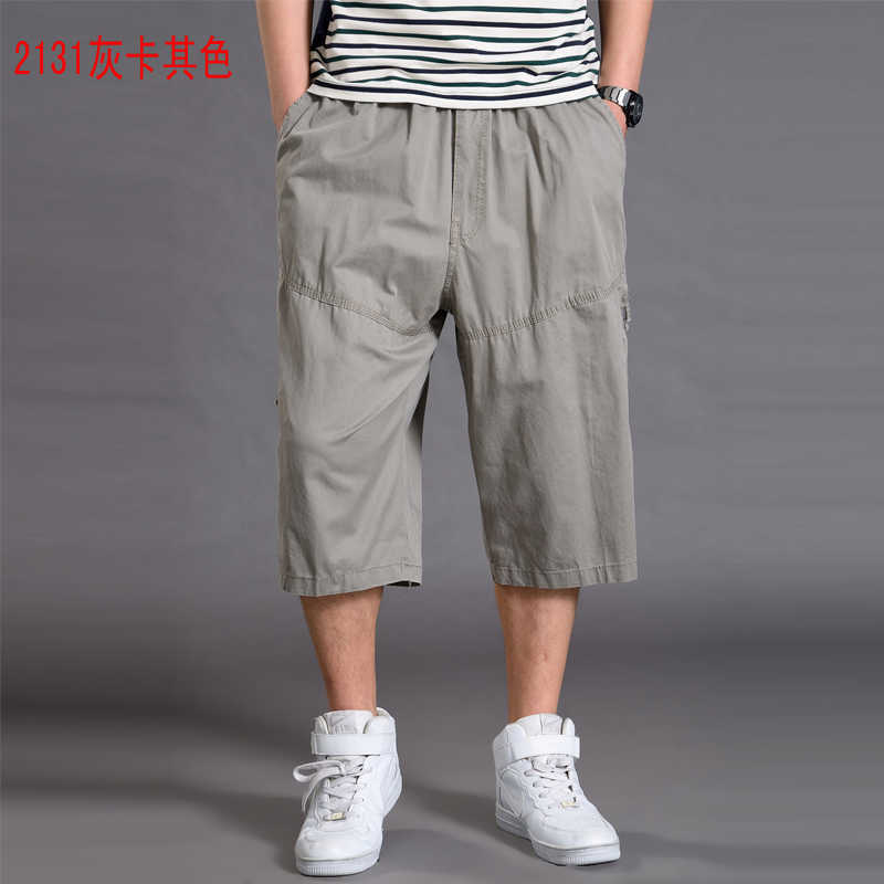 Big Sizes Men Casual Shorts Sport Summer Streetwear Cargo Thin Loose Long Work with Pockets Roupas Mens Clothing XX60MS 210629